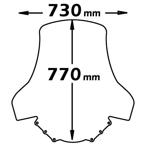 Isotta High Screen | Clear | Burgman 125-200 k7 2001-2013 - Pyramid Motorcycle Accessories