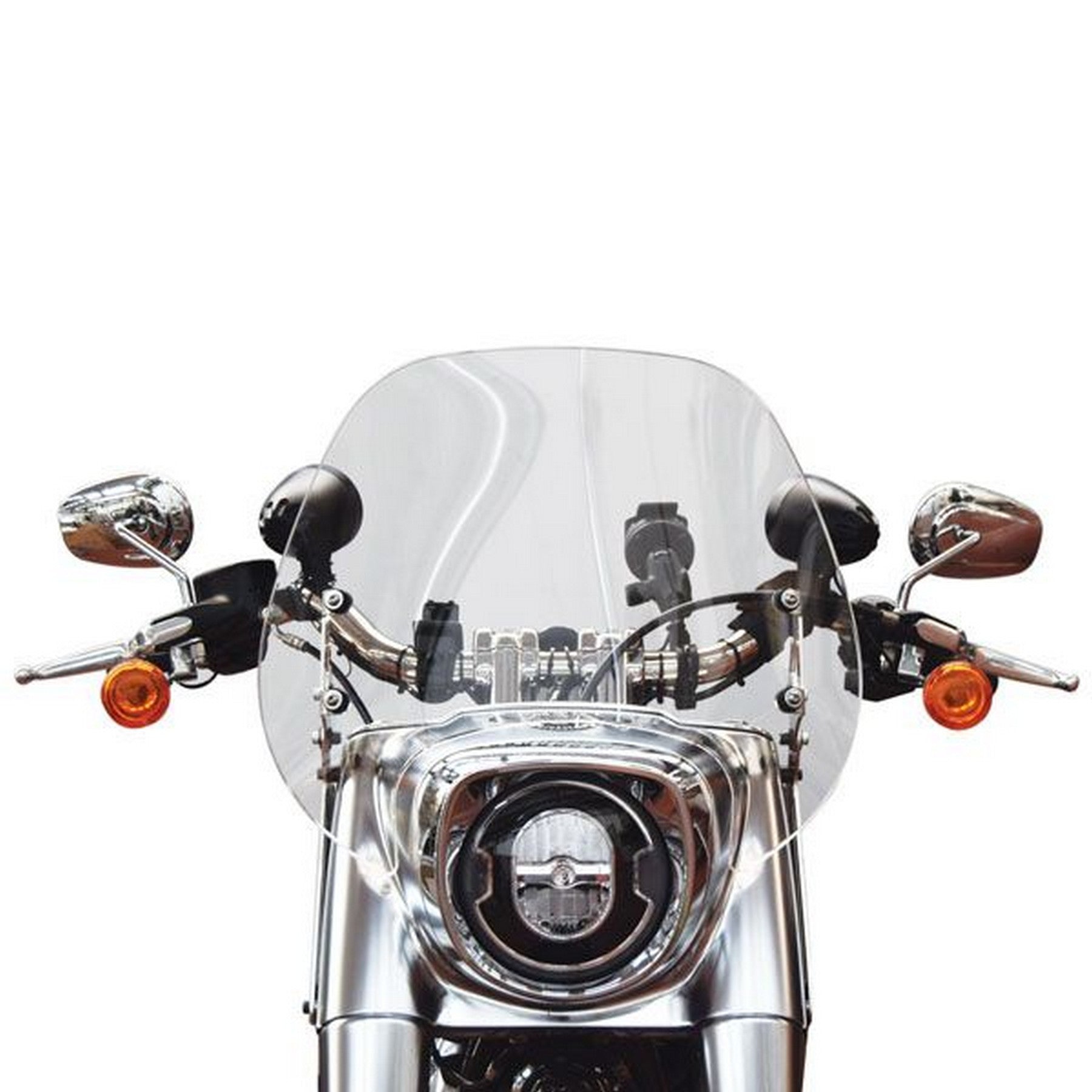 Isotta Screen with Variable Tilt | Harley Davidson Fat Boy 2018> - Pyramid Motorcycle Accessories