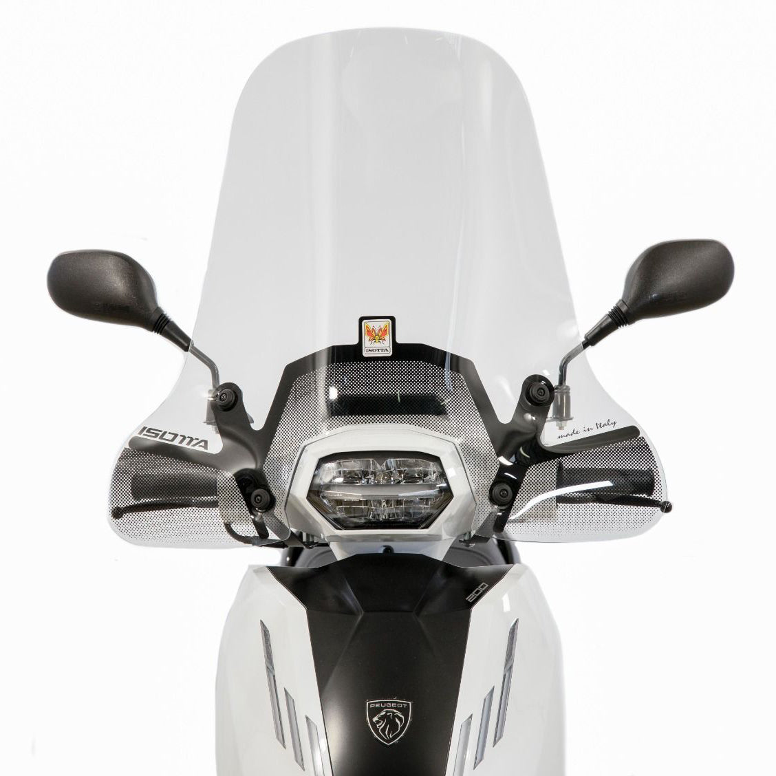 Isotta Medium Screen | Clear | Peugeot Tweet 200 2023-2014 - Pyramid Motorcycle Accessories