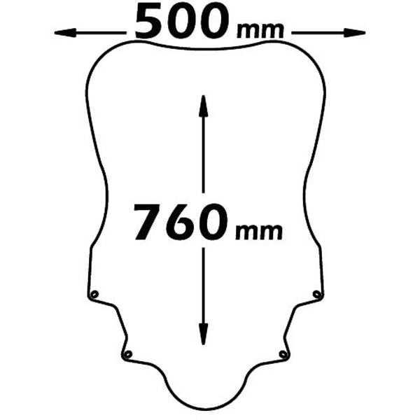 Isotta High Screen | Clear | Honda Silver Wing 2008-2016 - Pyramid Motorcycle Accessories