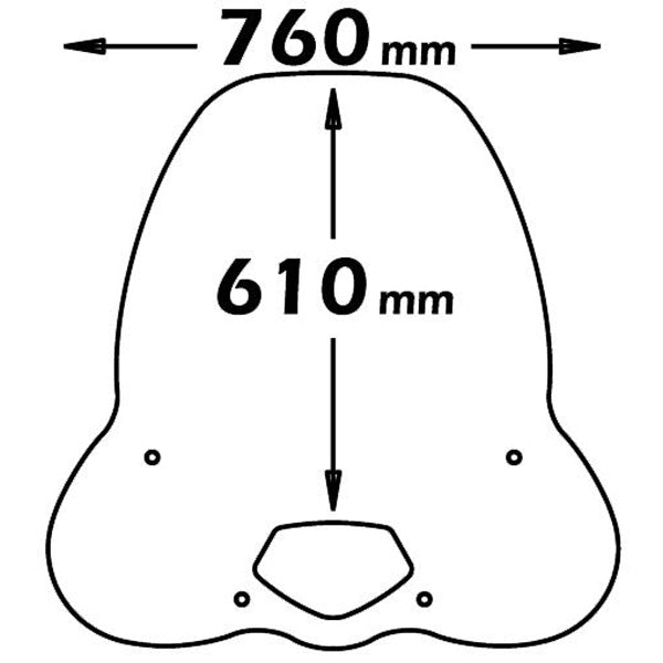 Isotta High Screen | Clear | Honda SH 125i 150i - Pyramid Motorcycle Accessories
