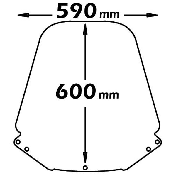 Isotta High Screen | Clear | Honda CN 250 1991-2001 - Pyramid Motorcycle Accessories