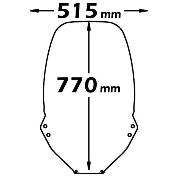 Isotta High Screen | Clear | Aprilia Atlantic 500 Sprint 2006>2009 - Pyramid Motorcycle Accessories