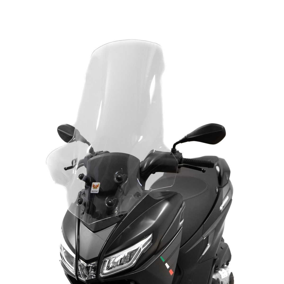 Isotta High Screen | Clear | Aprilia SXR 50 2021> - Pyramid Motorcycle Accessories