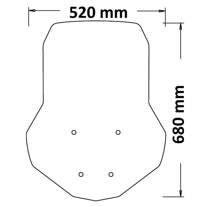 Isotta Medium Screen | Clear | Aprilia SR GT 125 Screen Printed - Pyramid Motorcycle Accessories
