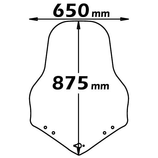 Isotta High Screen | Clear | Kymco G-dink 125-300 2011-2017 - Pyramid Motorcycle Accessories