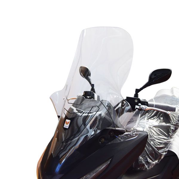 Isotta Medium Screen with Anti-Sun Refraction | Clear | Kymco Xtown 125I-300I 2016> - Pyramid Motorcycle Accessories
