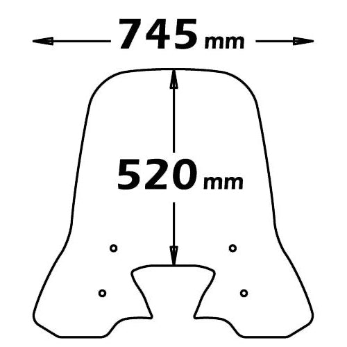 Isotta Medium Screen with Anti-Sun Refraction| Clear | Kymco People One 125I 2013> - Pyramid Motorcycle Accessories
