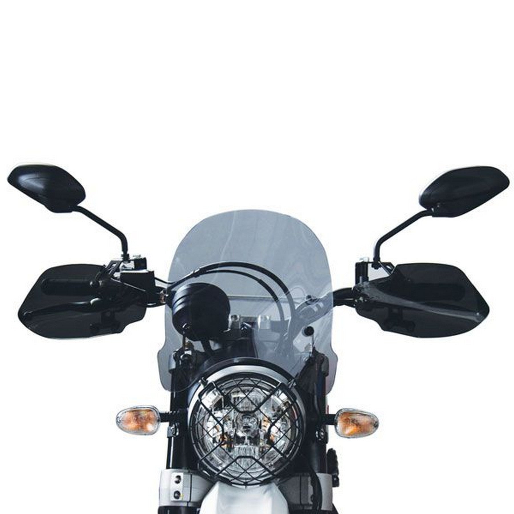 Isotta Medium Screen | Light Smoke | Harley Davidson Forty Eight 1200 2018 - Ducati Scrambler Desert Sled 2017> - Pyramid Motorcycle Accessories