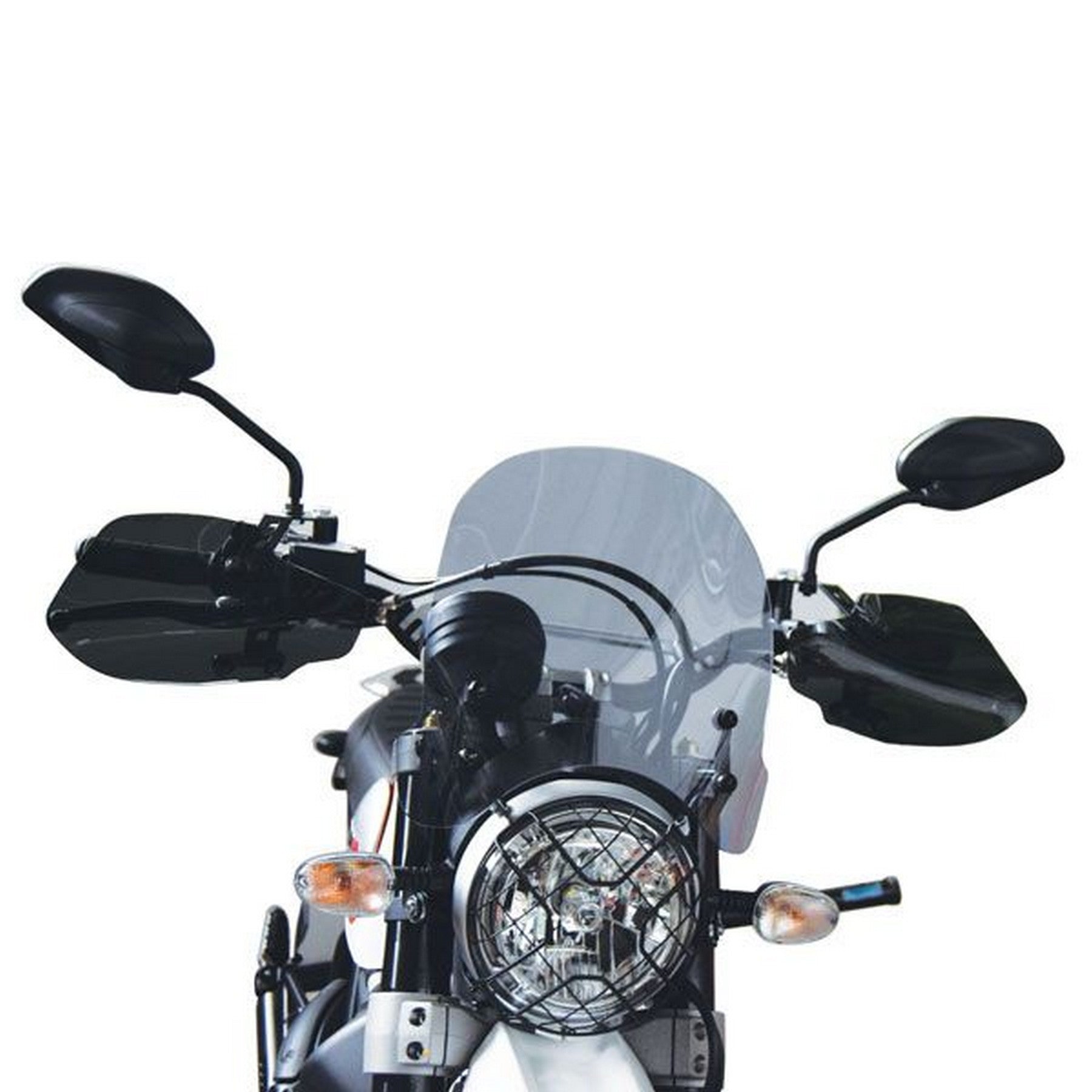Isotta Medium Screen | Light Smoke | Harley Davidson Forty Eight 1200 2018 - Ducati Scrambler Desert Sled 2017> - Pyramid Motorcycle Accessories