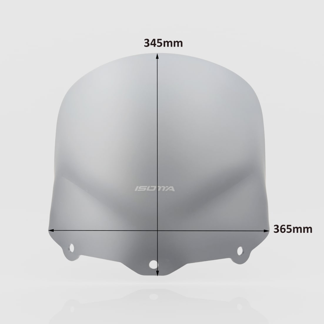 Isotta Low Double Bubble Screen | Matt Black | Yamaha X-Max 125-250 2006>2009 - Pyramid Motorcycle Accessories