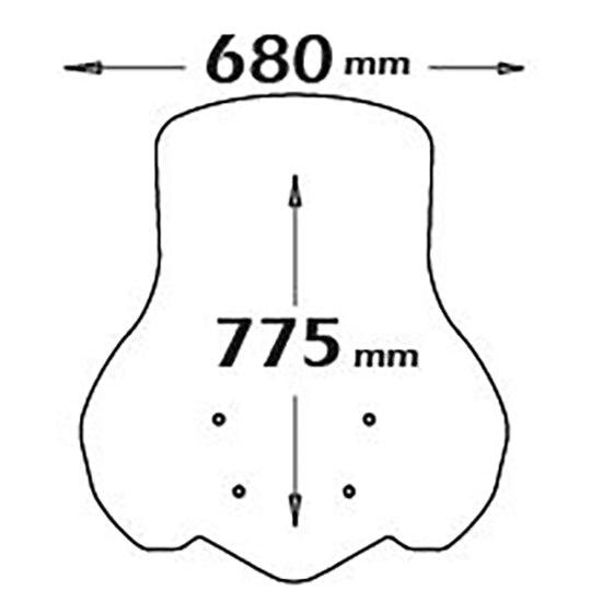 Isotta High Screen | Clear | Yamaha - Tricity 125 2014> - Tricity 155 2016> - Pyramid Motorcycle Accessories