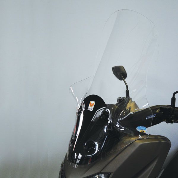 Isotta High Screen | Clear | Yamaha N-MAX 125 2015>2020 - 155 2017>2020 - Pyramid Motorcycle Accessories