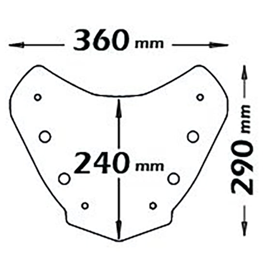 Isotta Screen | Yamaha X-Max 125-300 - 400 2017>2020 - Pyramid Motorcycle Accessories