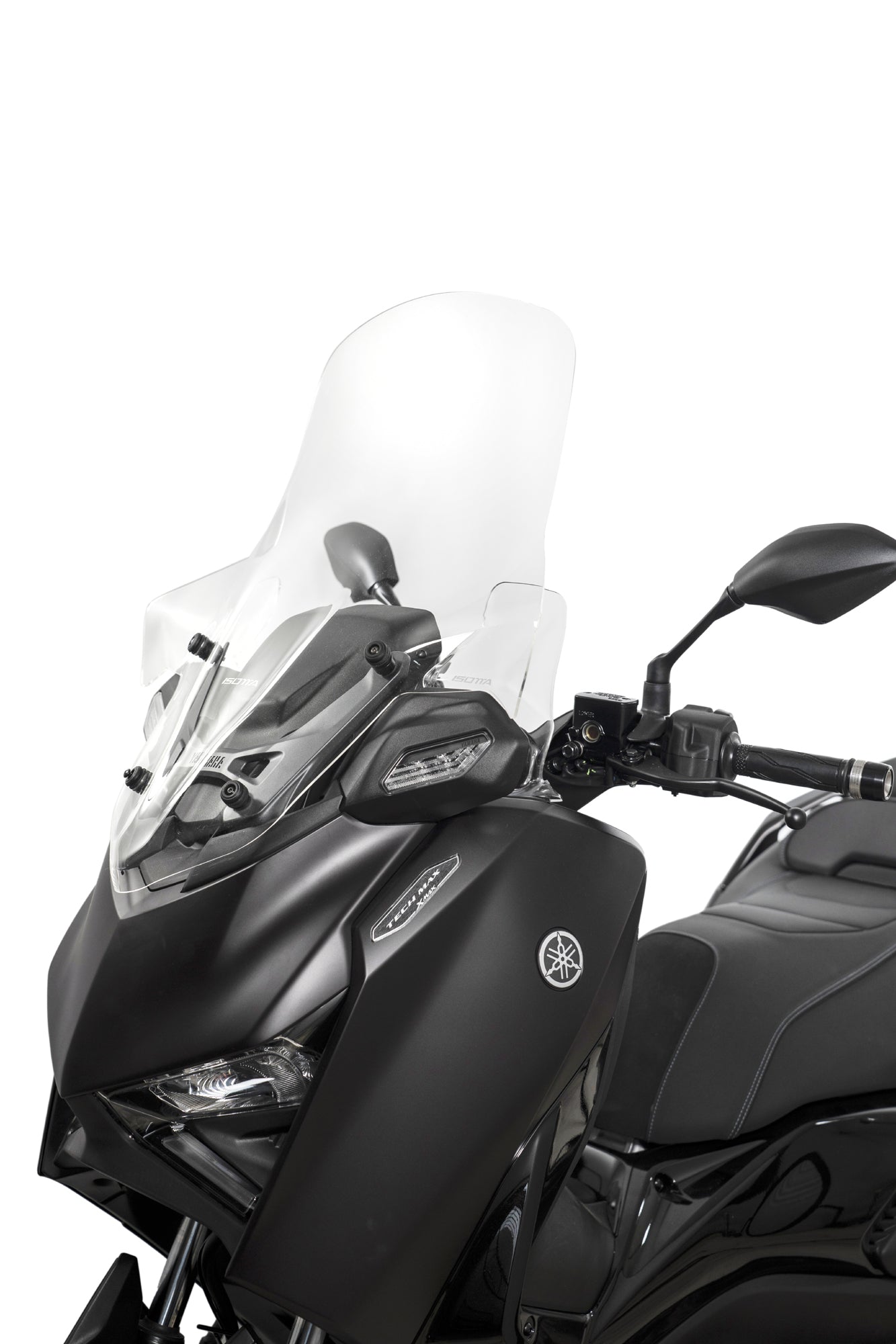 Isotta Classic Windscreen | Light Smoke | Clear | Yamaha XMAX 125 / 300 2025>2026 - Pyramid Motorcycle Accessories