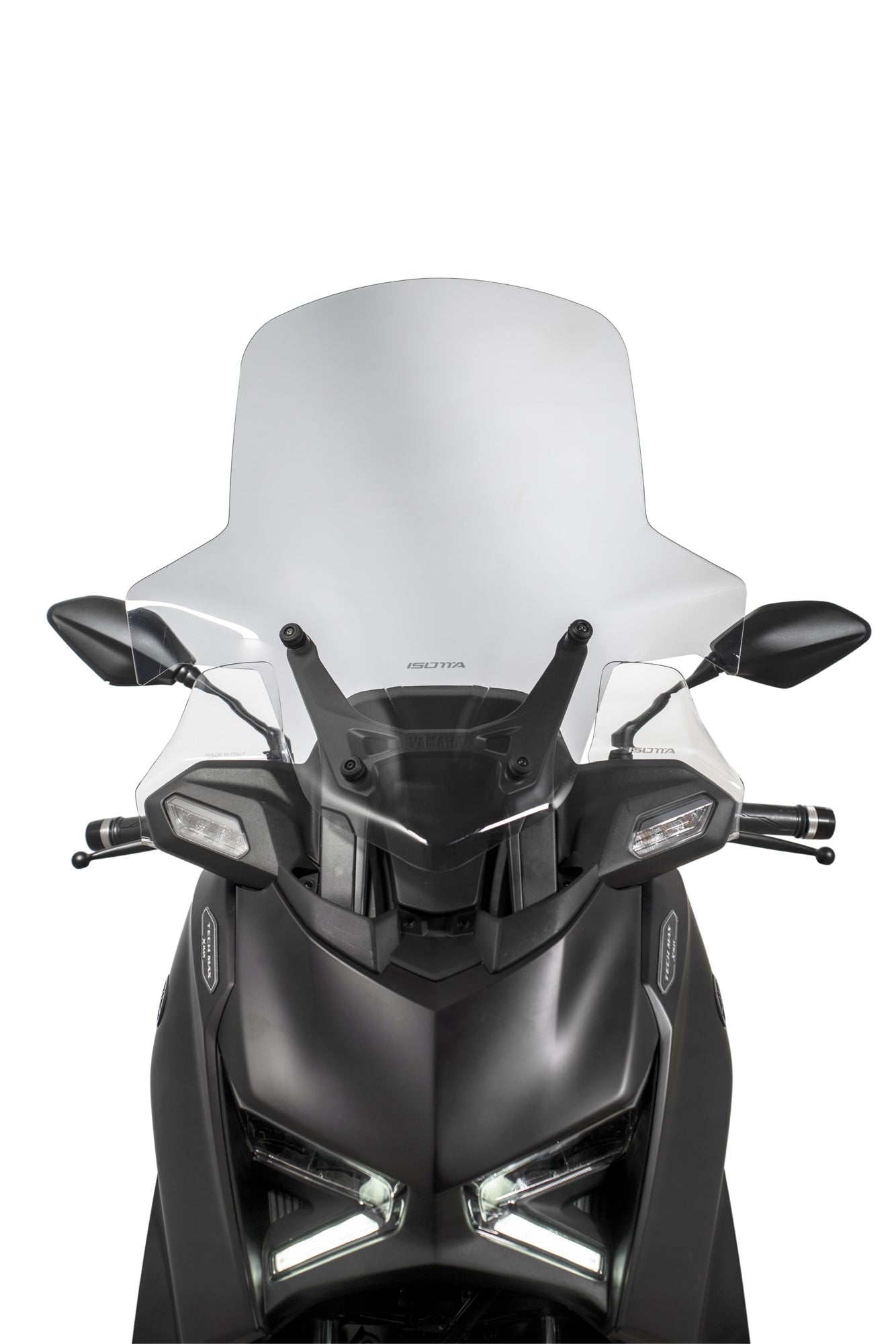 Isotta Classic Windscreen | Light Smoke | Clear | Yamaha XMAX 125 / 300 2025>2026 - Pyramid Motorcycle Accessories