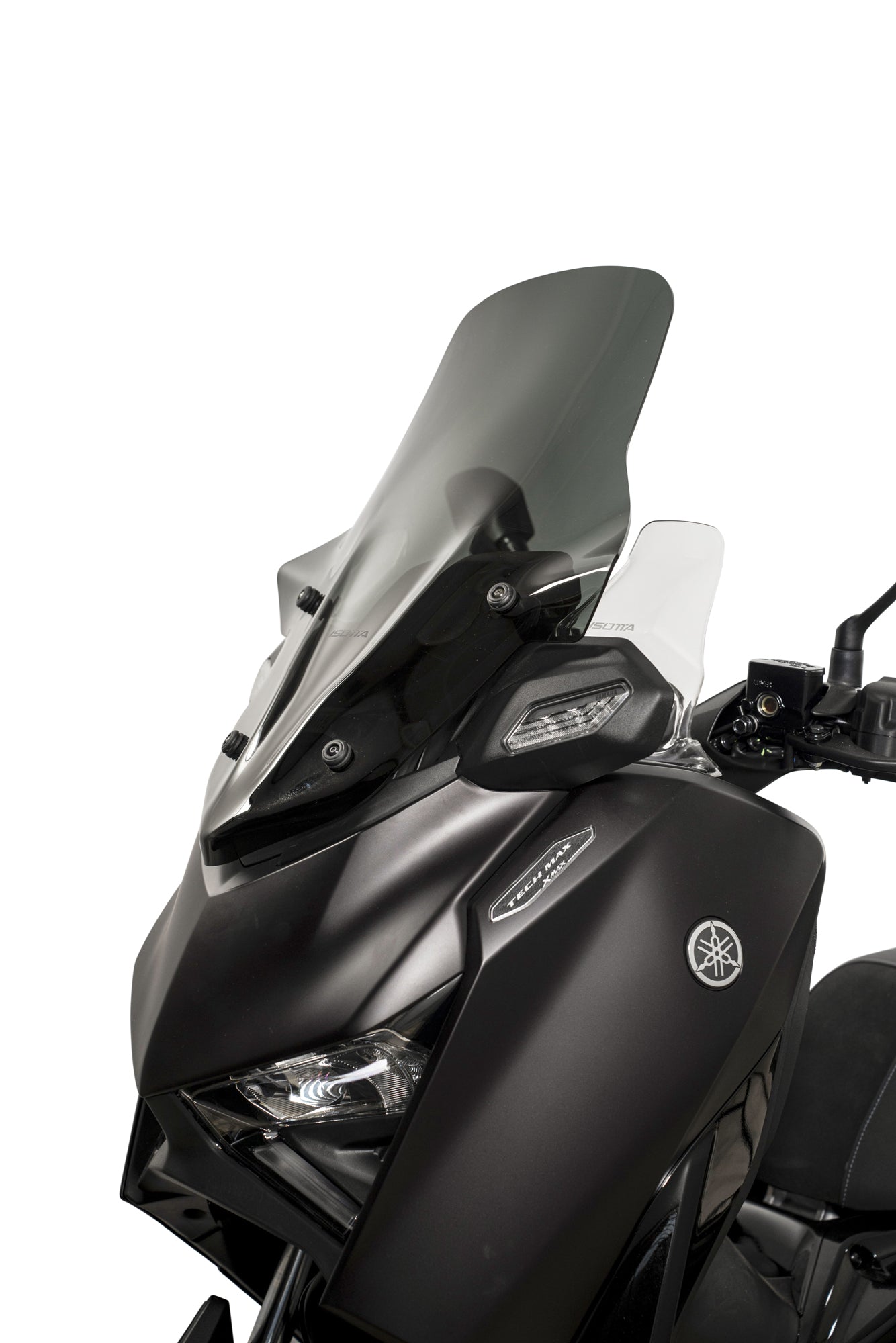 Isotta Medium Protection Windscreen | Light Smoke | Dark Smoke | Clear | Yamaha XMAX 125 / 300 2025>2026 - Pyramid Motorcycle Accessories