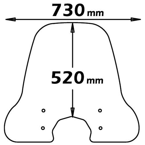 Isotta Medium Screen | Clear | LN 150 2001>2011 - Pyramid Motorcycle Accessories