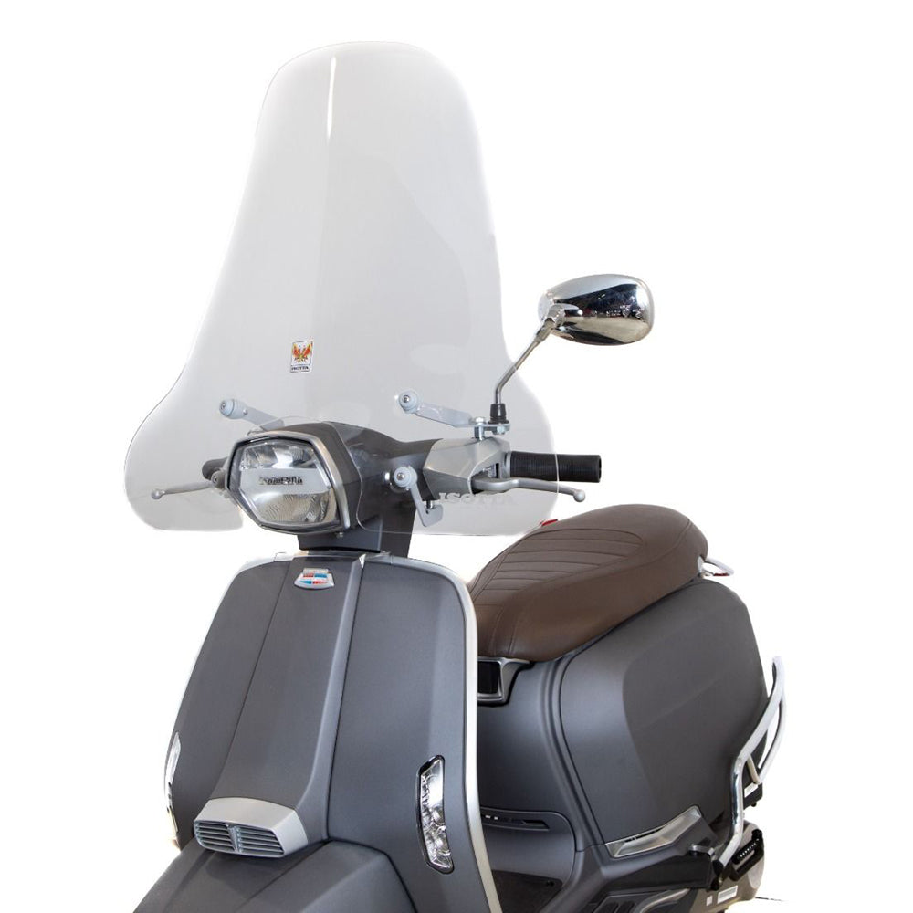 Isotta High Screen | Clear | Lambretta V-Special 2018 - Pyramid Motorcycle Accessories