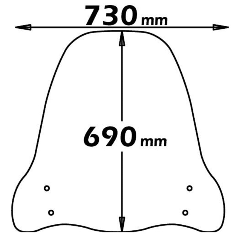 Isotta Medium Screen | Clear | Sym Symphony SR 50-125-150 - Pyramid Motorcycle Accessories
