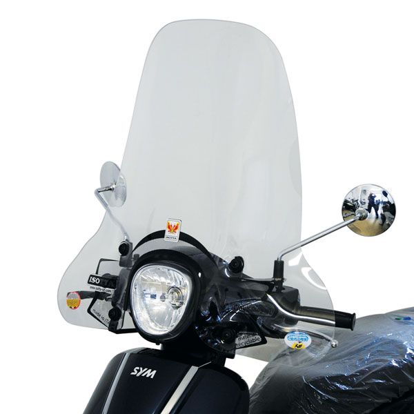 Isotta Medium Screen | Clear | Sym Fiddle III 50-125-200 CC 2015-2020 - Pyramid Motorcycle Accessories