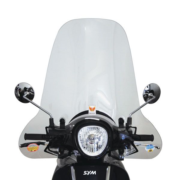 Isotta Medium Screen | Clear | Sym Fiddle III 50-125-200 CC 2015-2020 - Pyramid Motorcycle Accessories