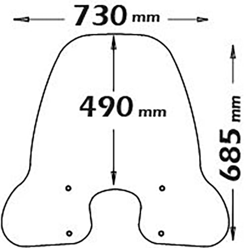 Isotta Medium Screen | Clear | Sym Fiddle III 50-125-200 CC 2015-2020 - Pyramid Motorcycle Accessories