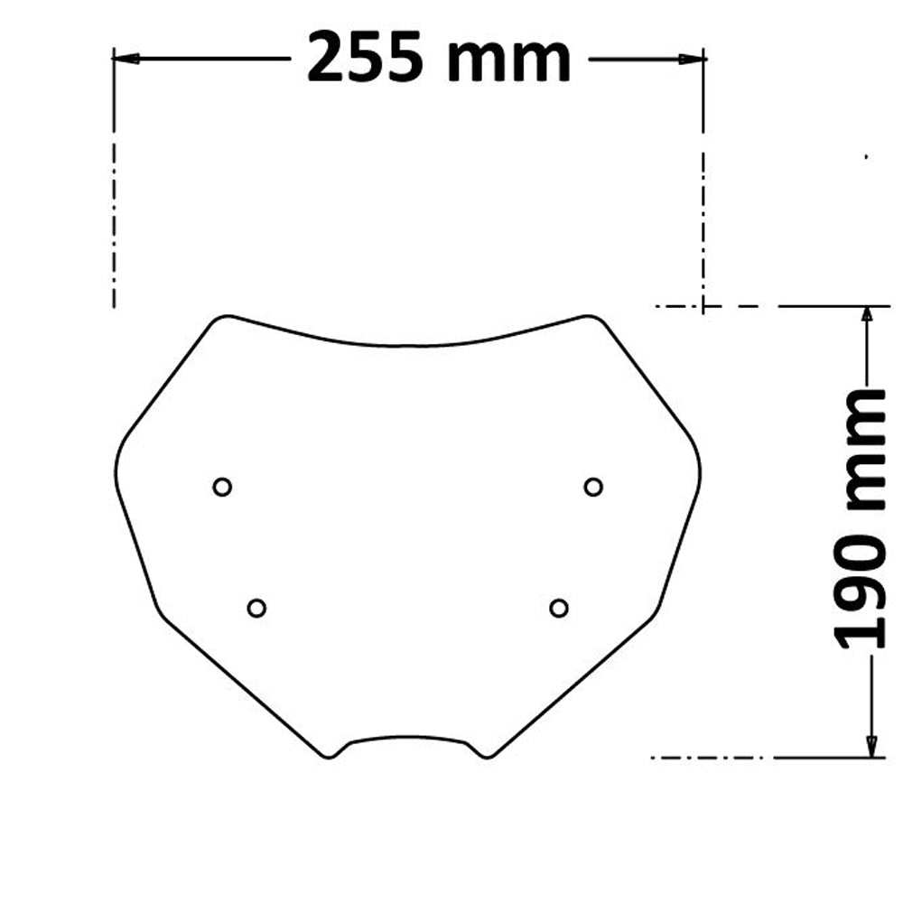 Isotta Low Screen | Dark Smoke | Yamaha MT09 SP 2022/2023 - Pyramid Motorcycle Accessories