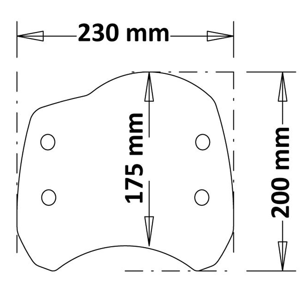 Isotta Screen | Matte Black (Opaque) | Moto Guzzi V7 III Stone E5 2020 - Pyramid Motorcycle Accessories