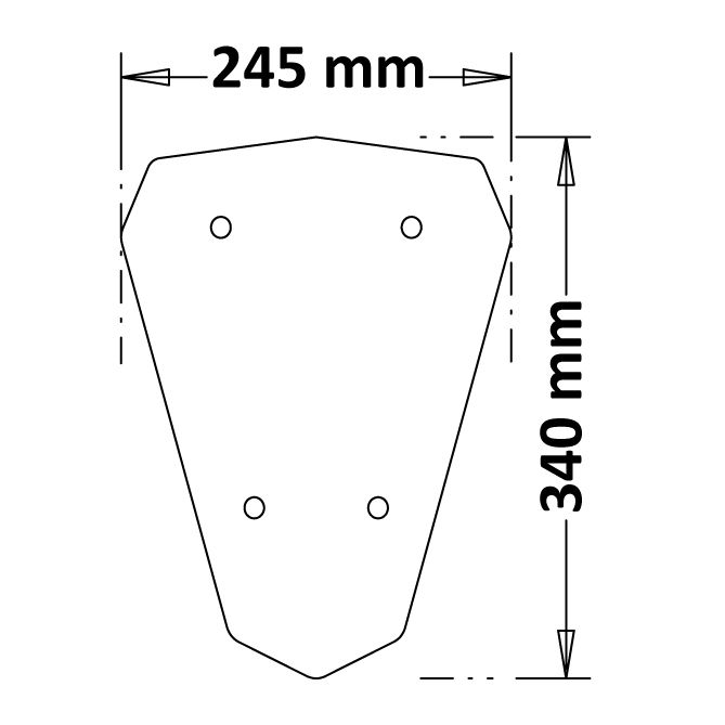 Isotta Sport Screen | Yamaha Tracer 700 - Pyramid Motorcycle Accessories