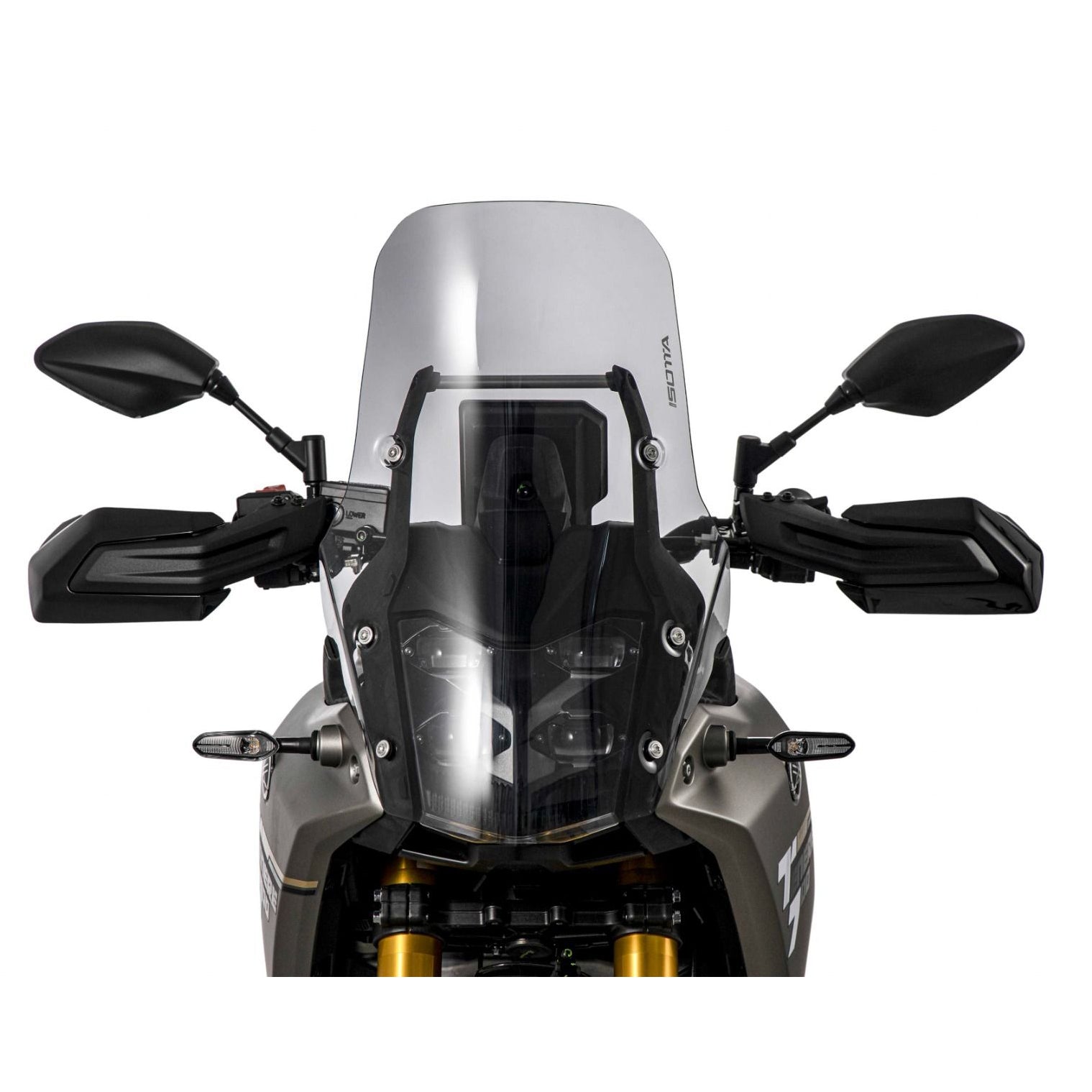 Isotta Touring Screen with Headlight Protection | Yamaha Tenere 700ย -ย ย Pyramid Motorcycle Accessories