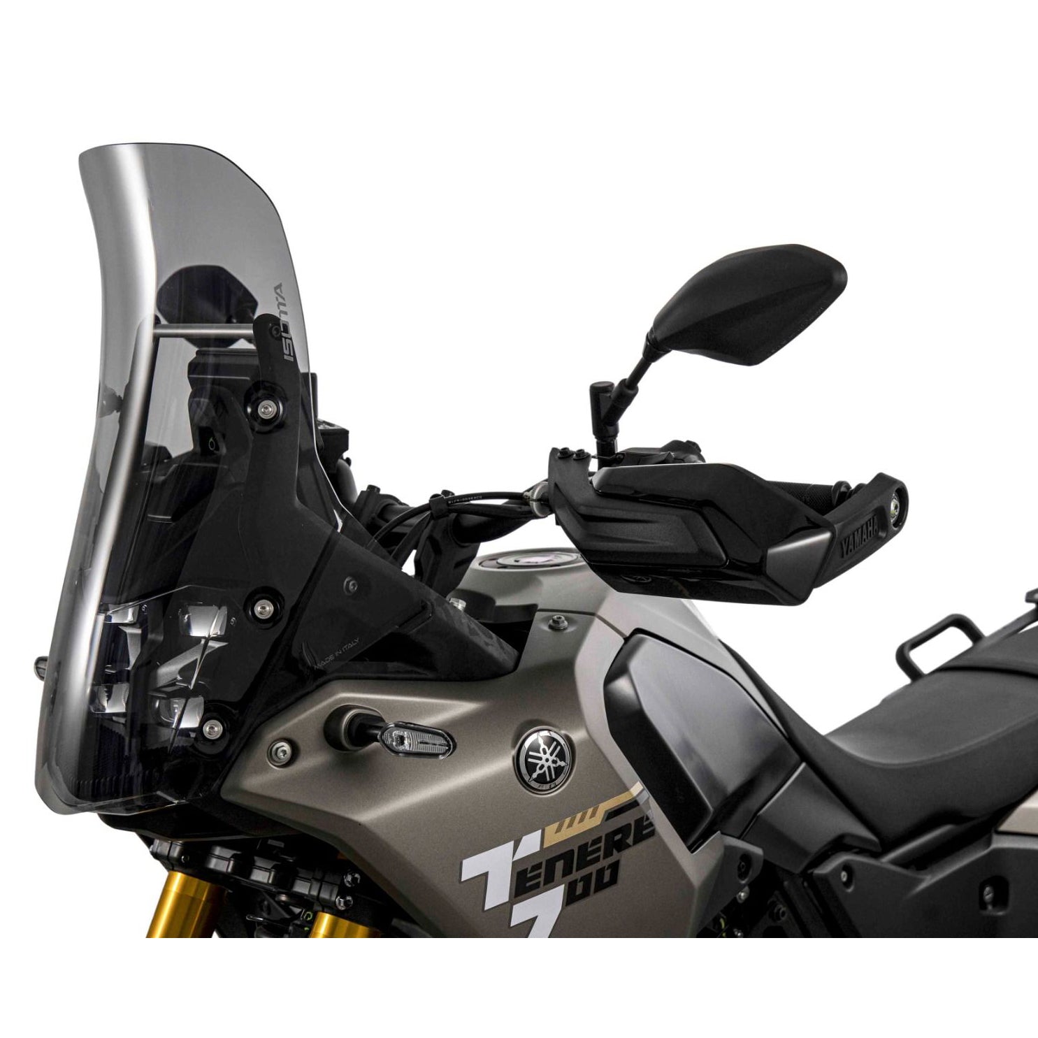 Isotta Touring Screen with Headlight Protection | Yamaha Tenere 700ย -ย ย Pyramid Motorcycle Accessories