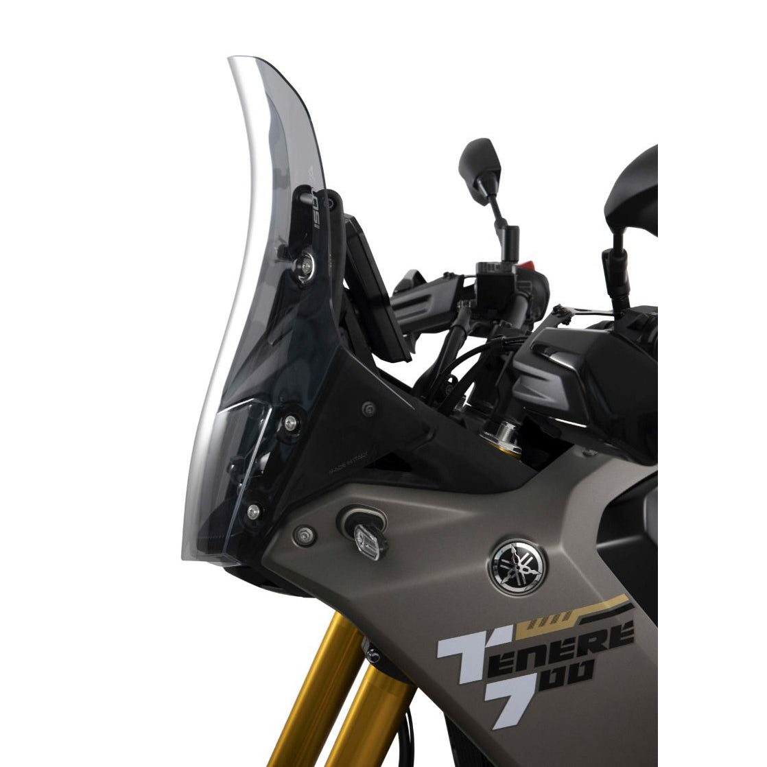 Isotta Touring Screen with Headlight Protection | Yamaha Tenere 700ย -ย ย Pyramid Motorcycle Accessories