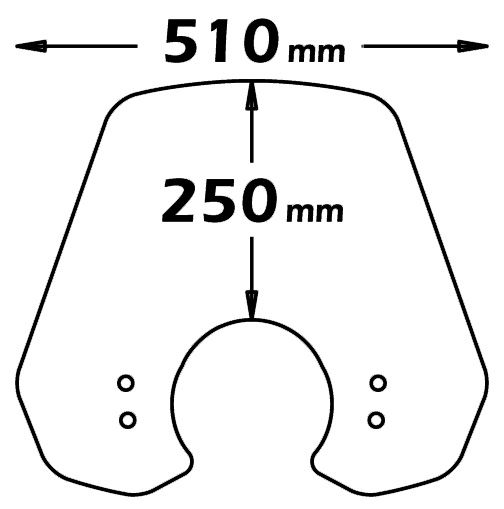 Isotta High Screen | Light Smoke | Vespa LX 50-125-150 2005>2014 - Pyramid Motorcycle Accessories