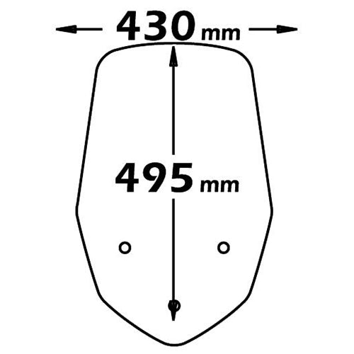 Isotta OEM Size Screen | X9 500 2000>2006 - Pyramid Motorcycle Accessories