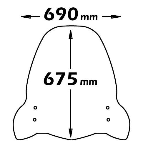 Isotta High Screen | Clear | Piaggio Nrg Power - Pyramid Motorcycle Accessories