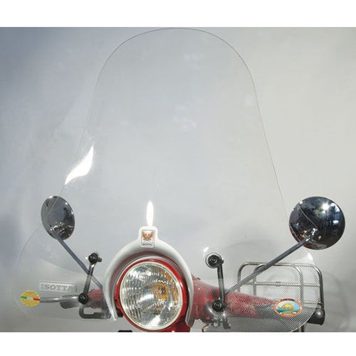 Isotta Medium Screen | Clear | Vespa PX Disc Brake and PX-PE-PK-ET3 - Pyramid Motorcycle Accessories
