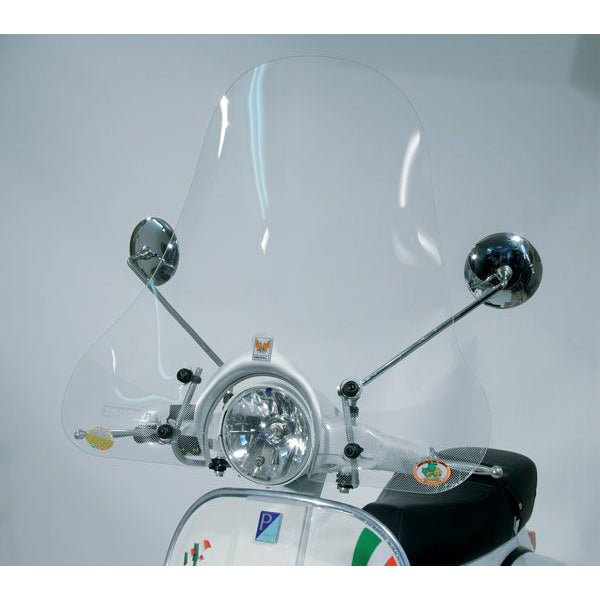 Isotta Medium Screen | Clear | Vespa PX Disc Brake and PX-PE-PK-ET3 - Pyramid Motorcycle Accessories