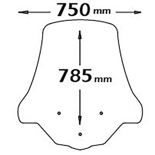 Isotta High Screen | Clear | Piaggio MP3 LT 300CC and 500CC IE Sport and Business - Pyramid Motorcycle Accessories