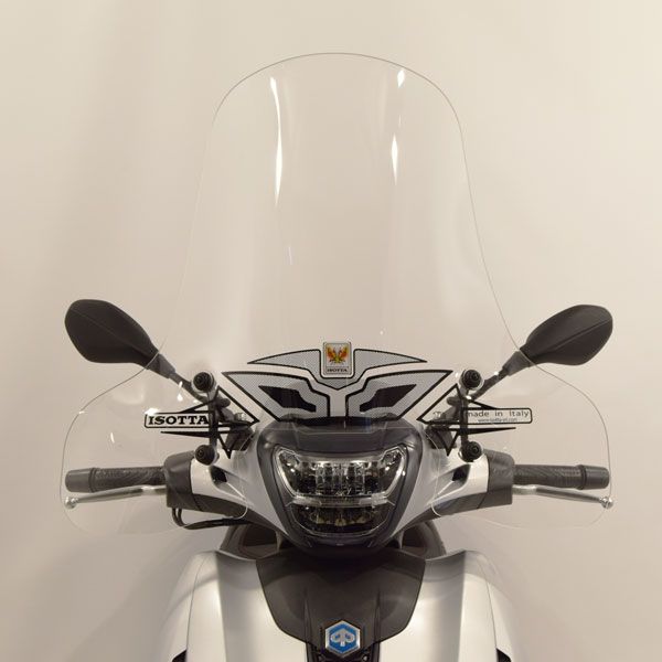 Isotta Medium Screen | Clear | Piaggio Beverly 300 - 400 HPE - Pyramid Motorcycle Accessories
