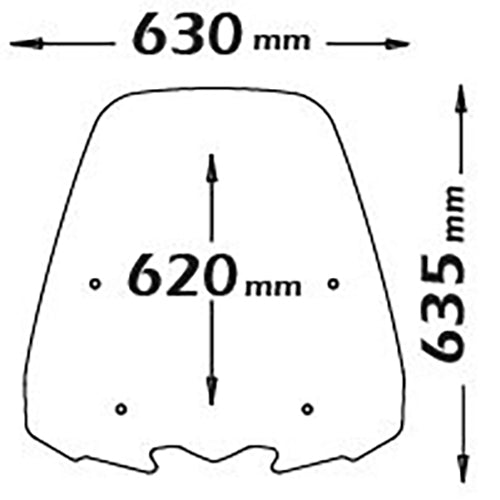 Isotta Screen | Clear | Honda SH 125i - 150i 2017> - Pyramid Motorcycle Accessories