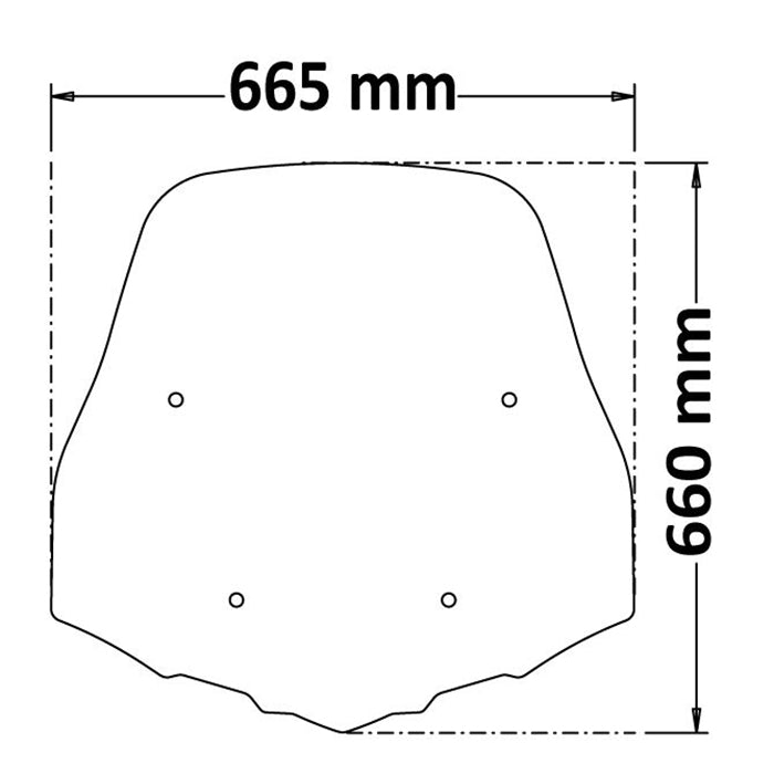 Isotta Maxi Screen | Clear | Honda SH 125I 150I 350 2020> - Pyramid Motorcycle Accessories