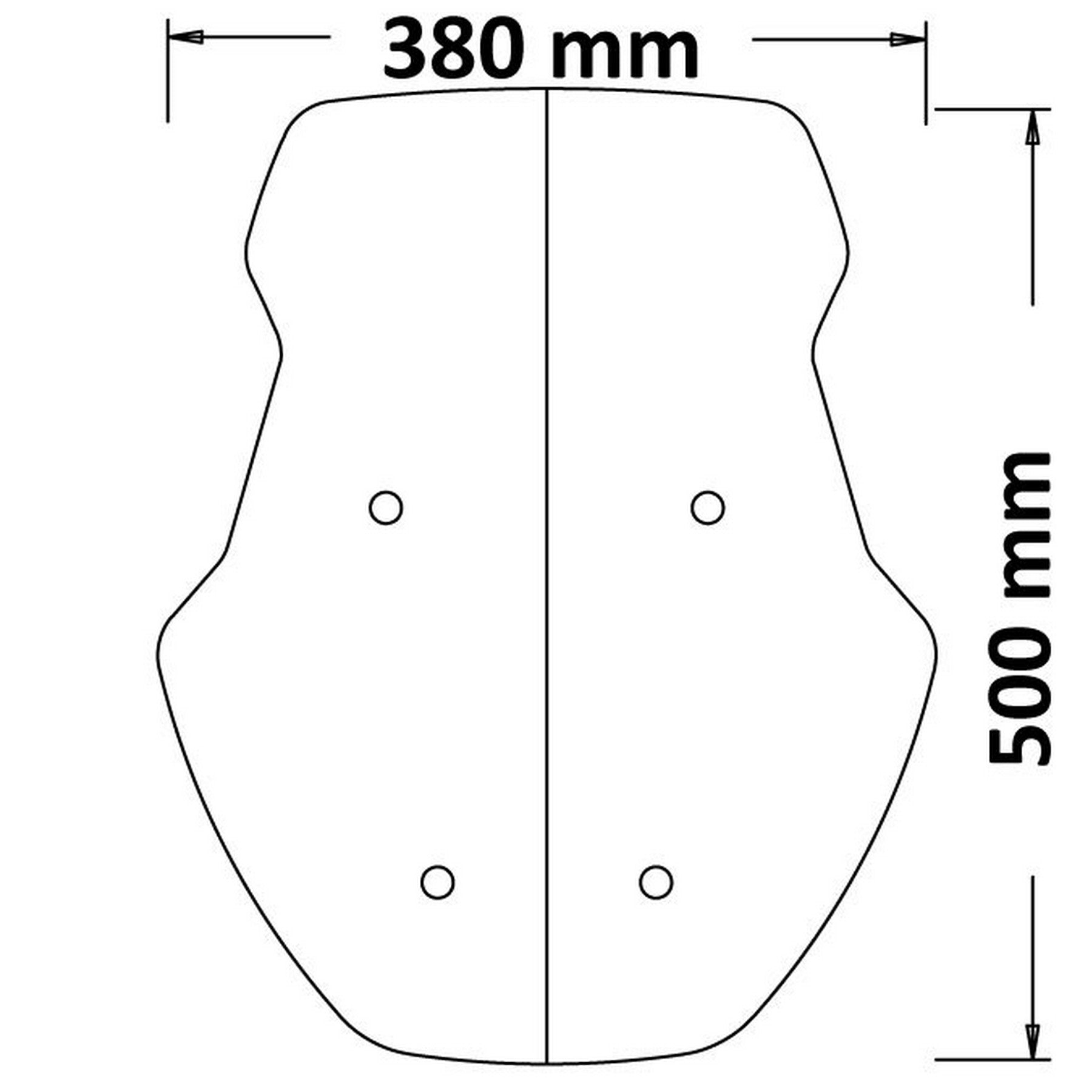 Isotta Screen | Dark Smoke | Honda ADV 350 2022 - Pyramid Motorcycle Accessories