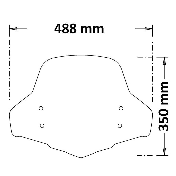 Isotta Screen | Honda SH 125i-350i 2021 - 2022 - Pyramid Motorcycle Accessories