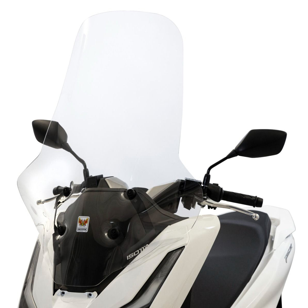 Isotta Maxi Windscreen | Clear | Honda PCX 125 - Pyramid Motorcycle Accessories