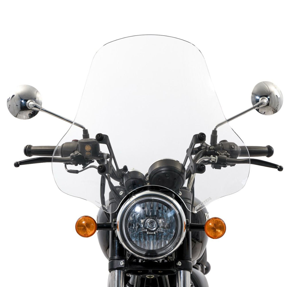 Isotta High Screen | Clear | Royal Enfield Meteor 350 Fireball (2021>) - Pyramid Motorcycle Accessories