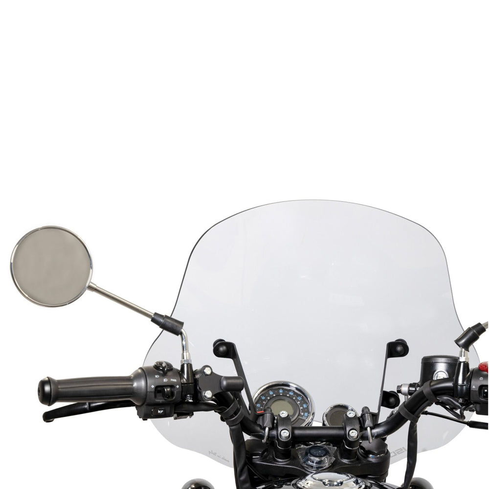 Isotta High Screen | Clear | Royal Enfield Meteor 350 Fireball (2021>) - Pyramid Motorcycle Accessories
