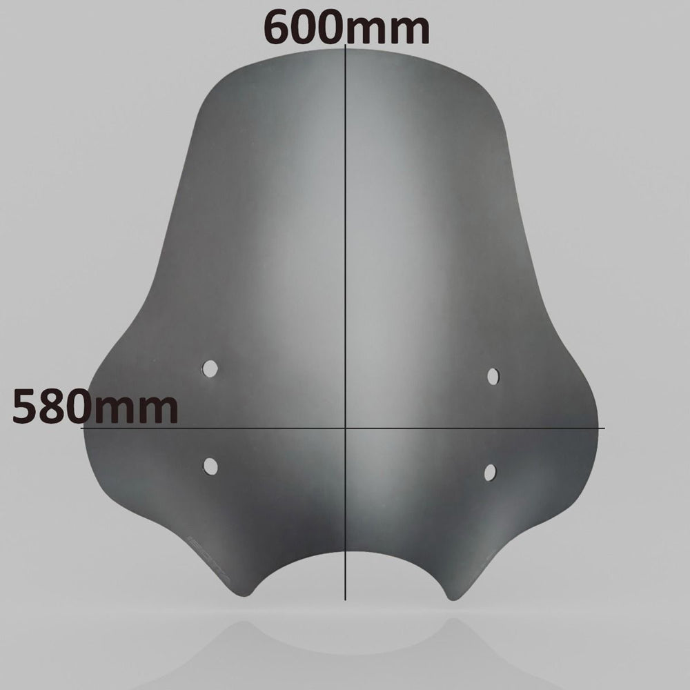 Isotta High Screen | Clear | Royal Enfield Meteor 350 Fireball (2021>) - Pyramid Motorcycle Accessories