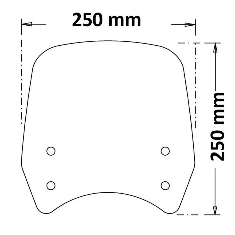 Isotta Screen | Royal Enfield Meteor 350 Fireball (2021>) - Pyramid Motorcycle Accessories