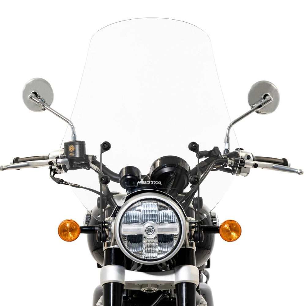 Isotta High Screen | Clear | Royal Enfield Super Meteor 650 2023 - Pyramid Motorcycle Accessories
